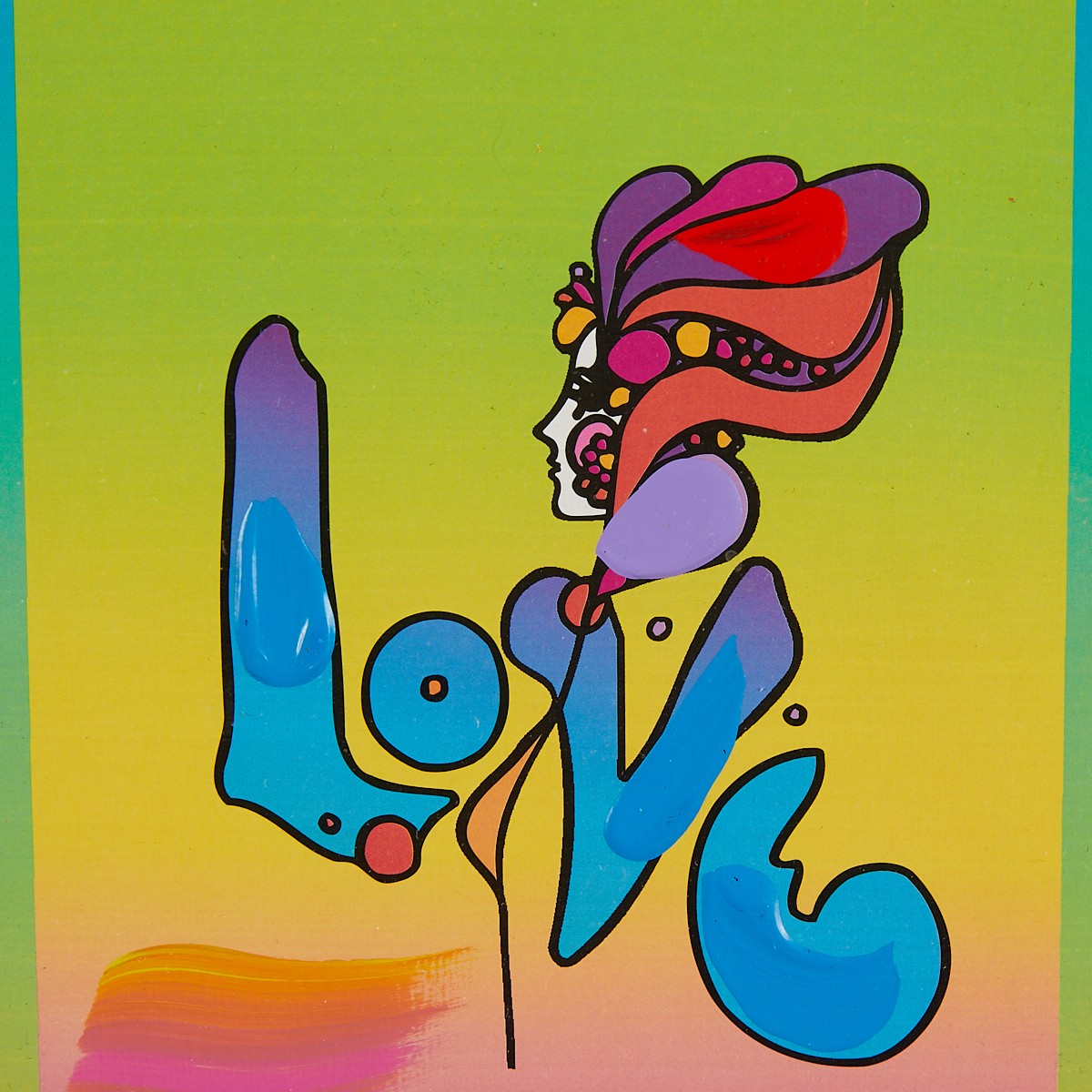 Peter Max "Love on Blends" Mixed Media 2006 - Image 4 of 7