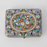 Russian Silver Enamel Cigarette Case 1898-1908