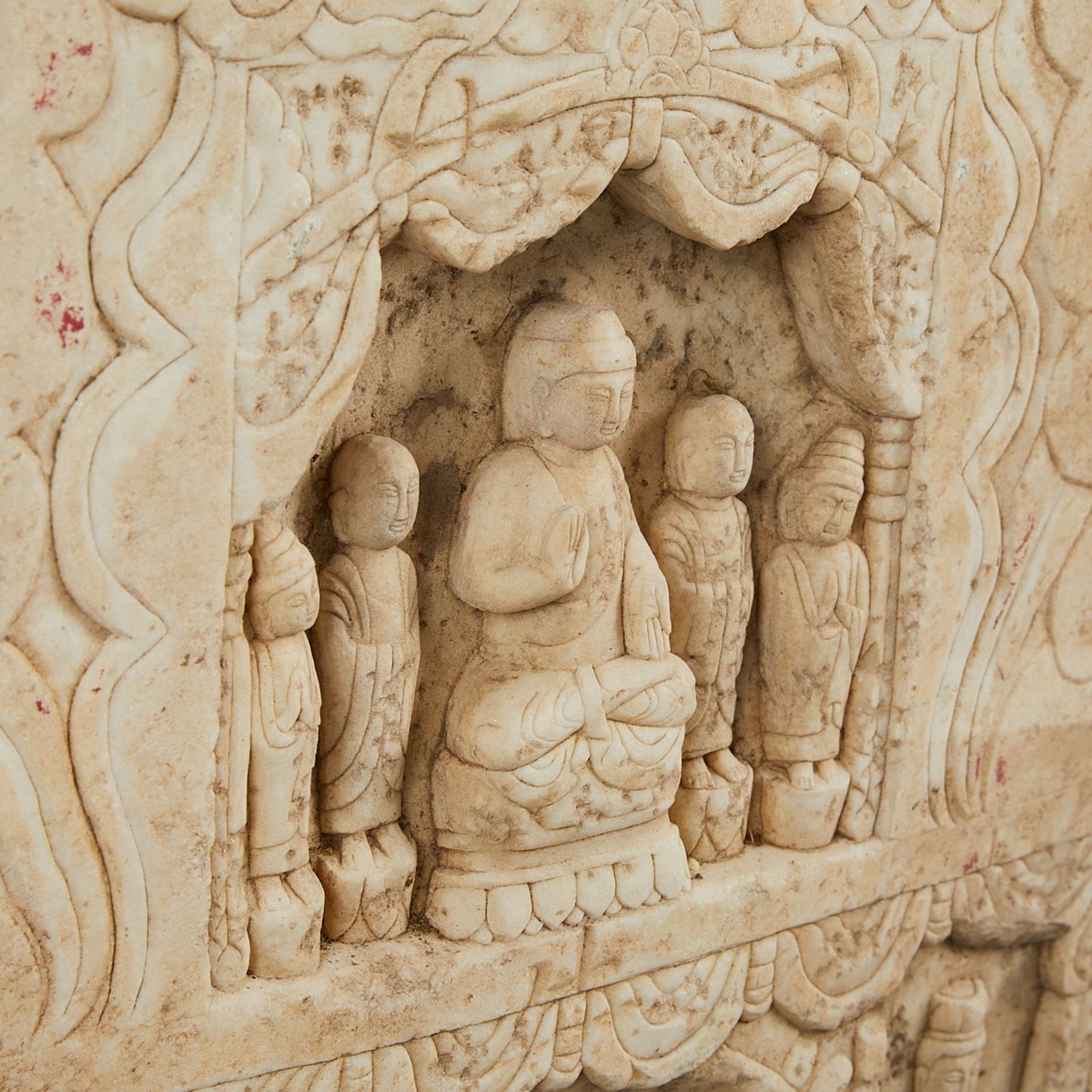 Carved Marble Buddha Vignette - Image 10 of 11