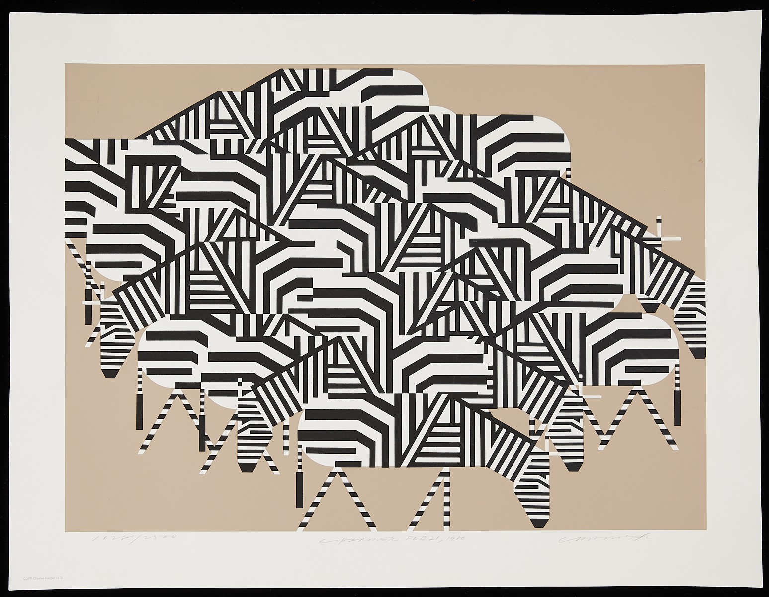 Charley Harper "Serengeti Spaghetti" Serigraph - Image 3 of 8
