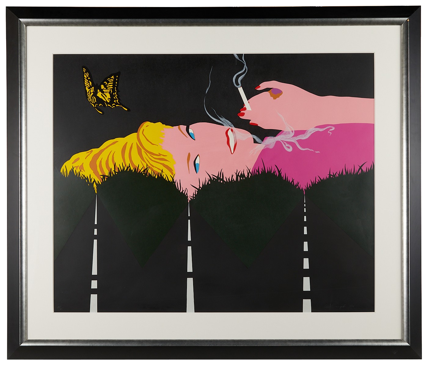 Allan D'Arcangelo "Smoking Blonde" Serigraph 1996 - Image 2 of 7