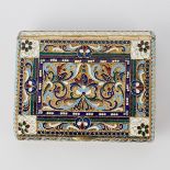 Russian Silver Enamel Cigarette Case