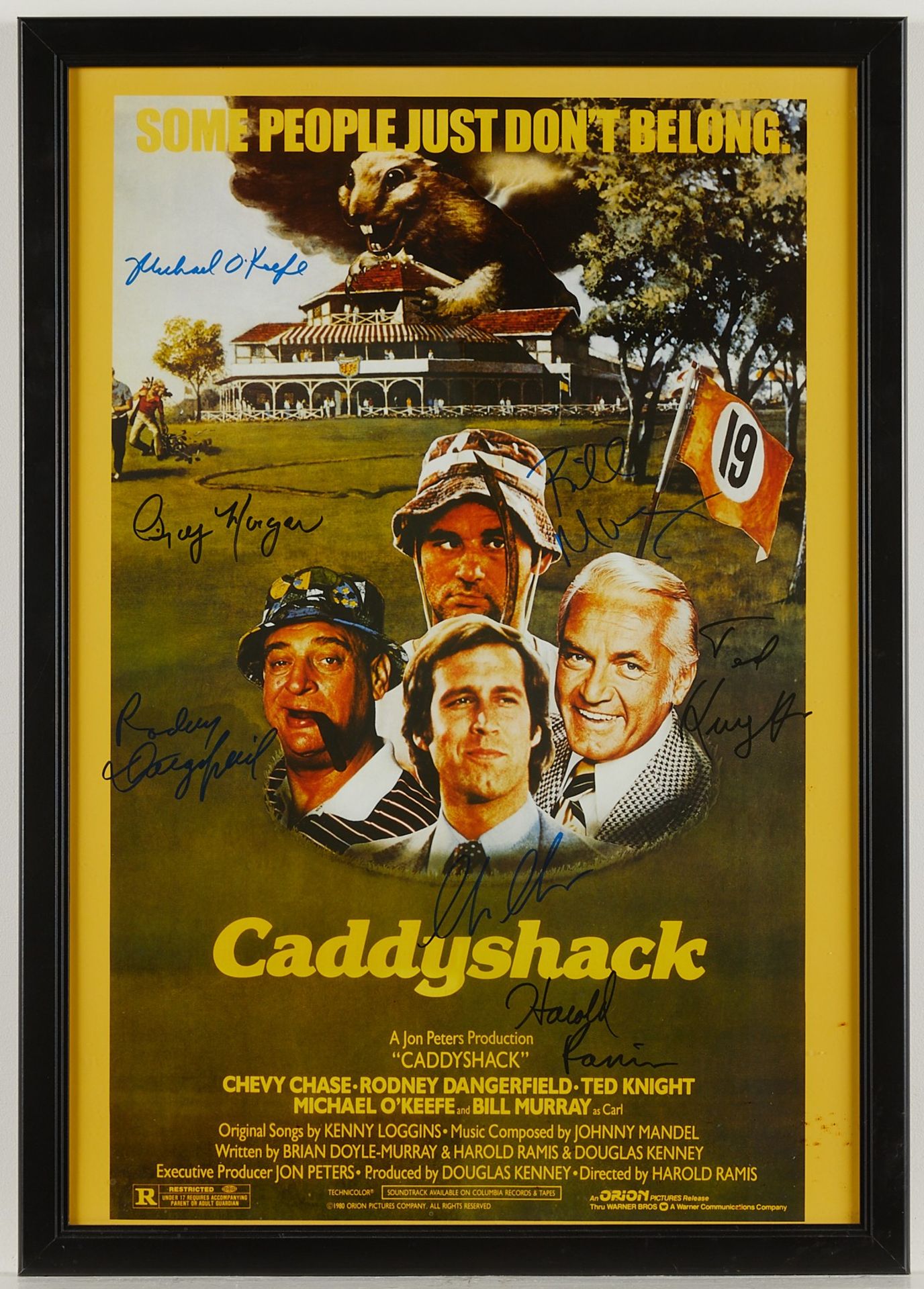 Autographed Caddyshack Movie Poster - Bild 3 aus 11