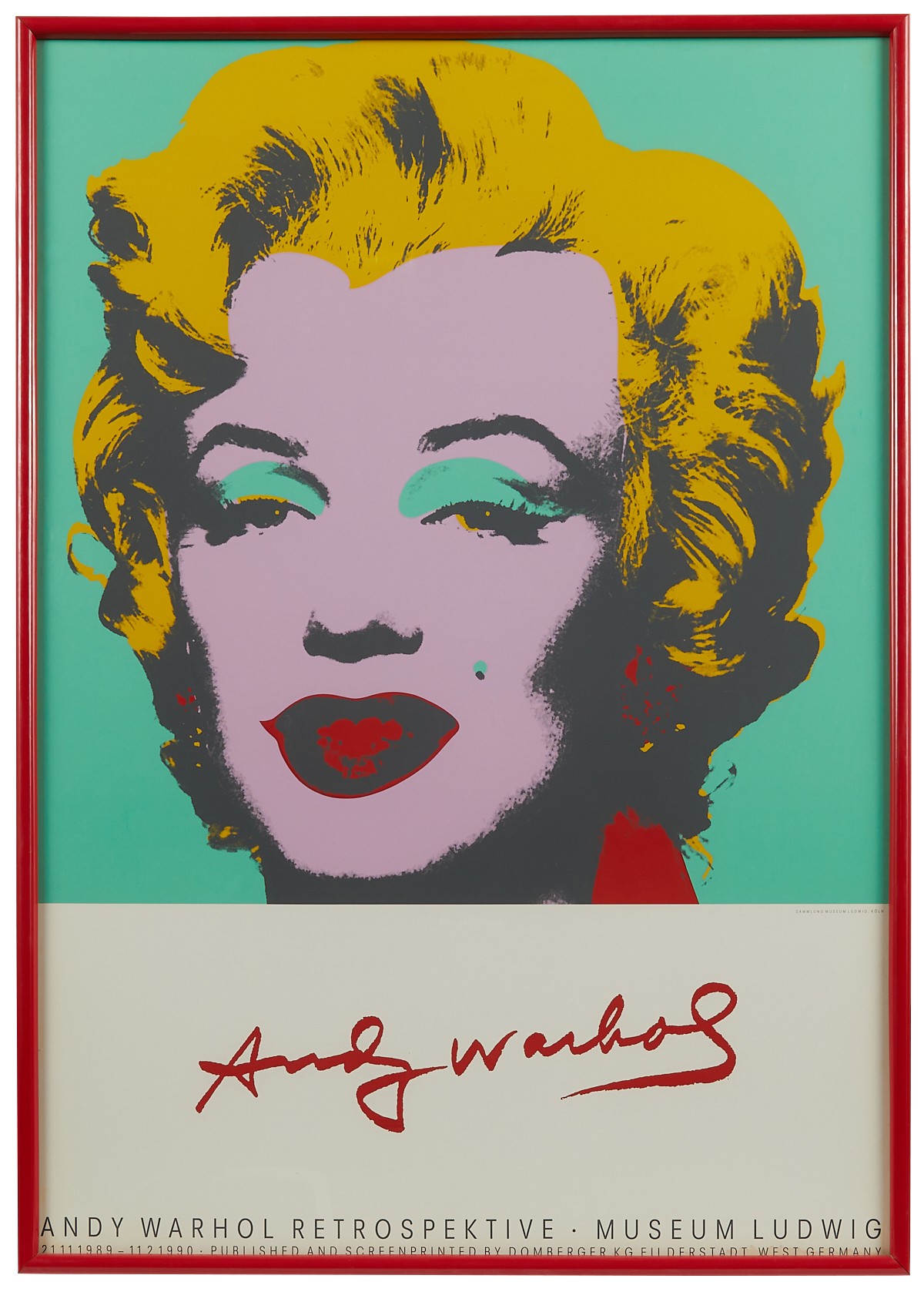 Warhol "Marilyn" Print Museum Ludwig Retrospektive - Image 3 of 6