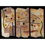 Gerry Newcomb Glass Triptych