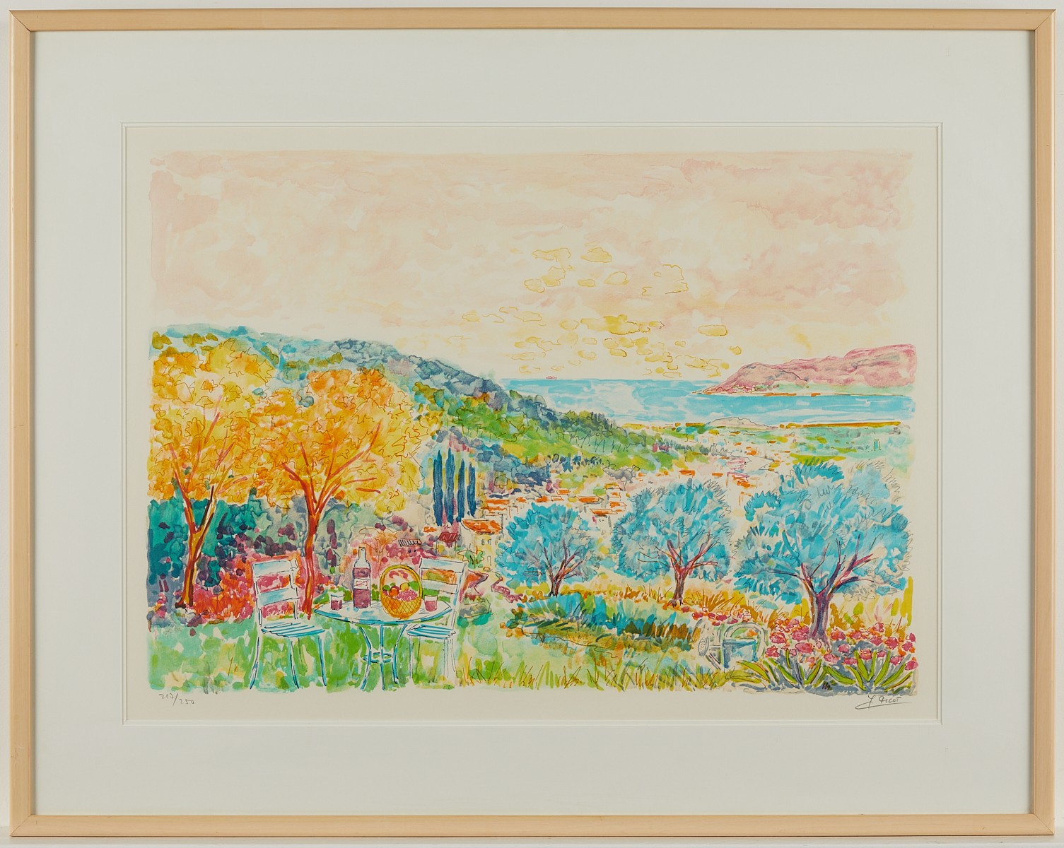 Jean Claude Picot Landscape Serigraph - Image 3 of 6