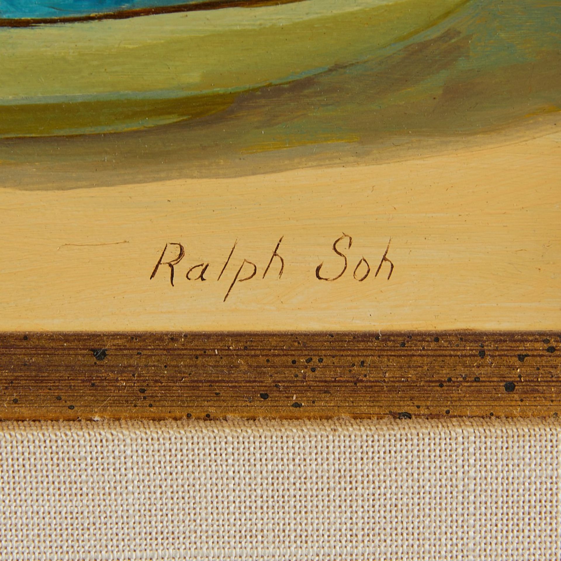 Ralph Soh Oil on Board Still Life Painting - Bild 4 aus 9