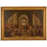 After Raphael School of Athens Painting