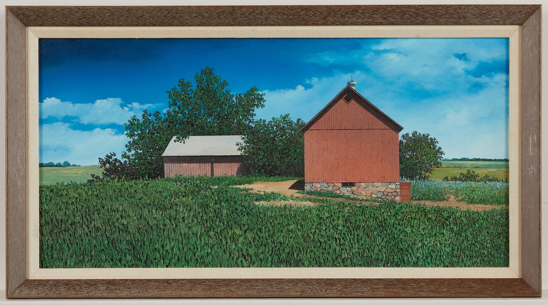 Ron Selbitschka Red Barn Landscape - Image 3 of 7