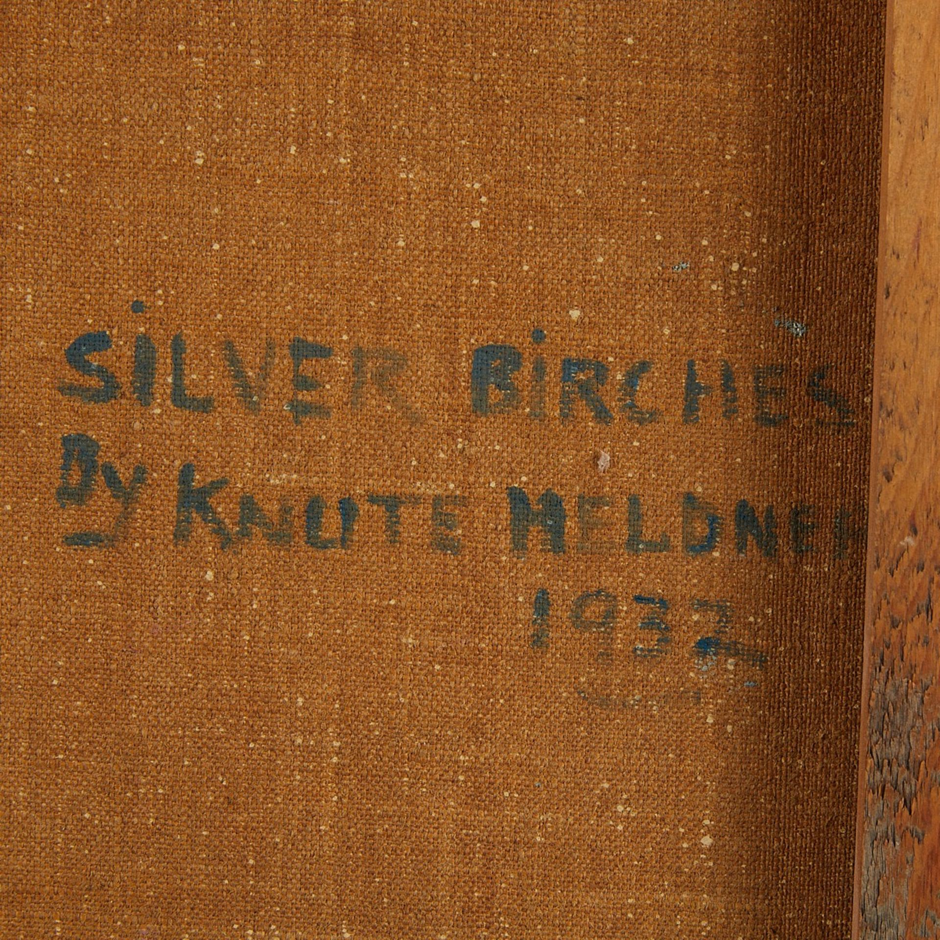 Knute Heldner "Silver Birches" Oil Painting 1932 - Bild 8 aus 8