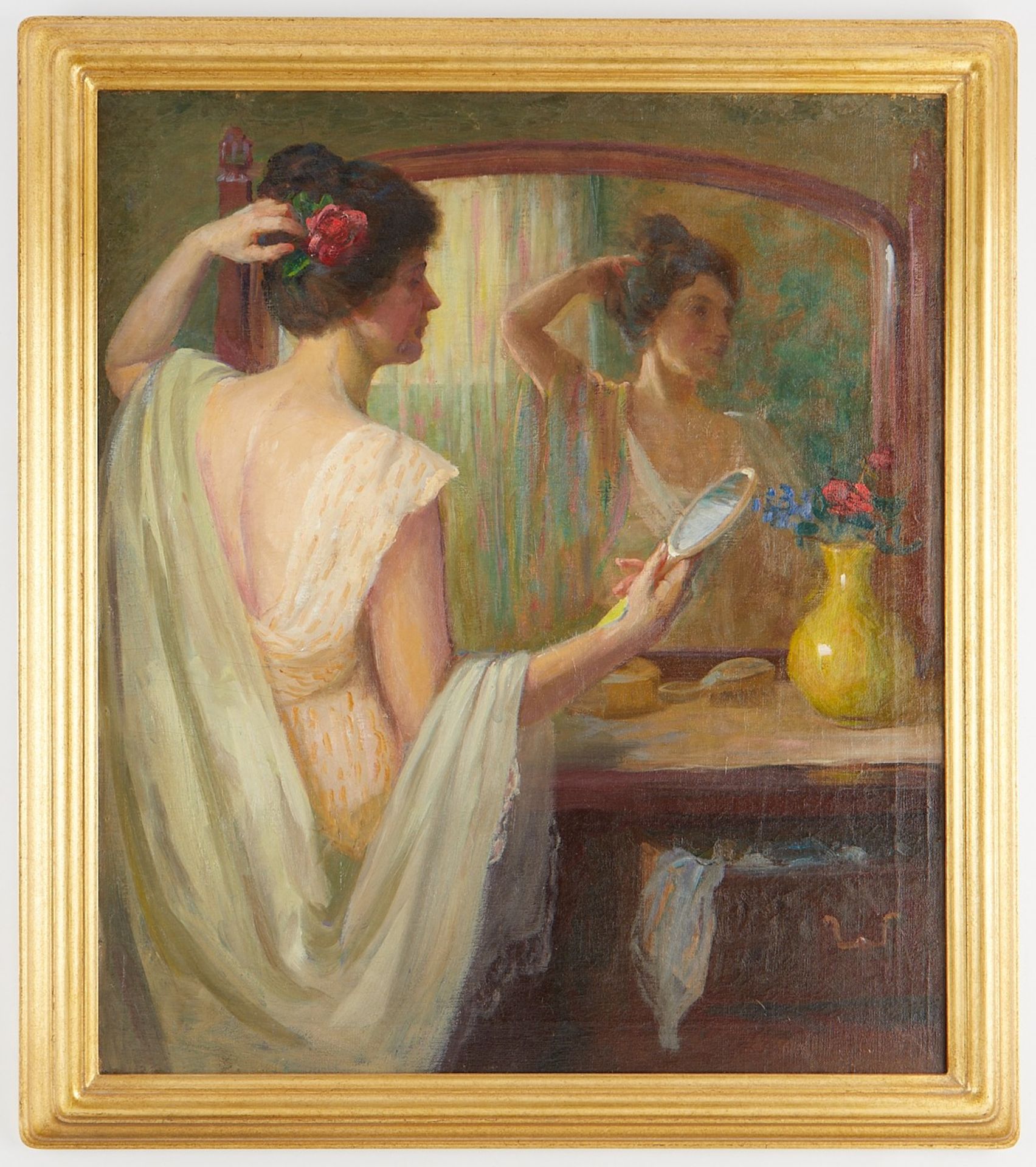 Nicholas Brewer "The Toilet" Oil on Canvas - Bild 2 aus 3