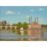 Donald R. Biehn "Mpls Stone Arch Bridge" Painting