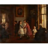 B.S. Hays Genre Painting with Children