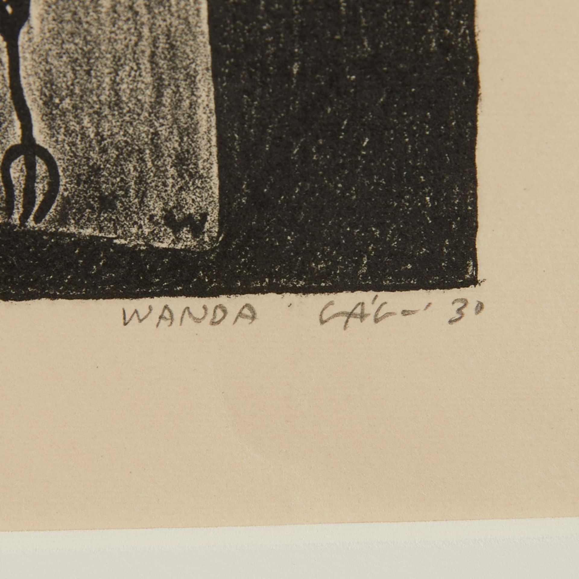 Wanda Gag "Fireplace" Lithograph 1930 - Bild 2 aus 5