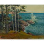 Carl Rawson North Shore Oil Painting 1928