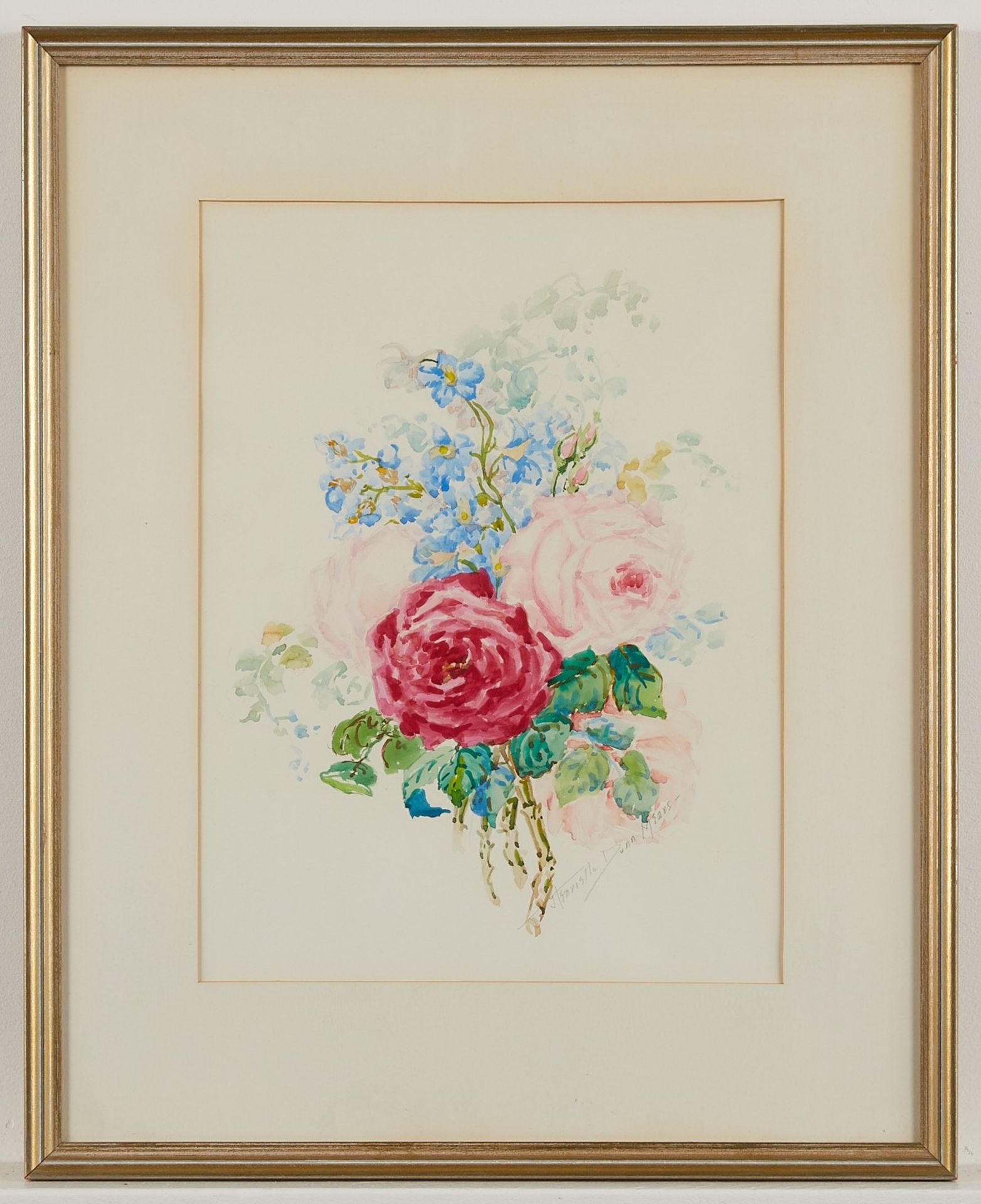 Henrietta Dunn Mears Watercolor Flower Bouquet - Bild 3 aus 6