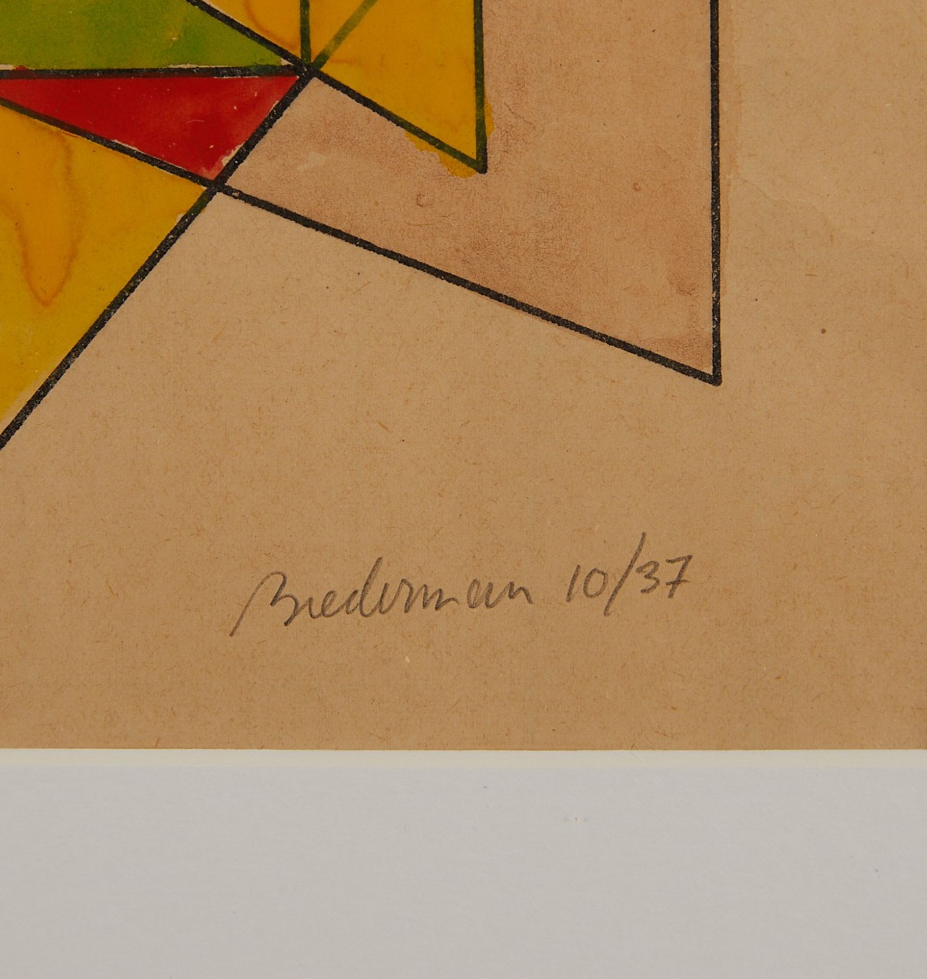 Charles Biederman Hand-colored Lithograph 1937 - Bild 2 aus 6