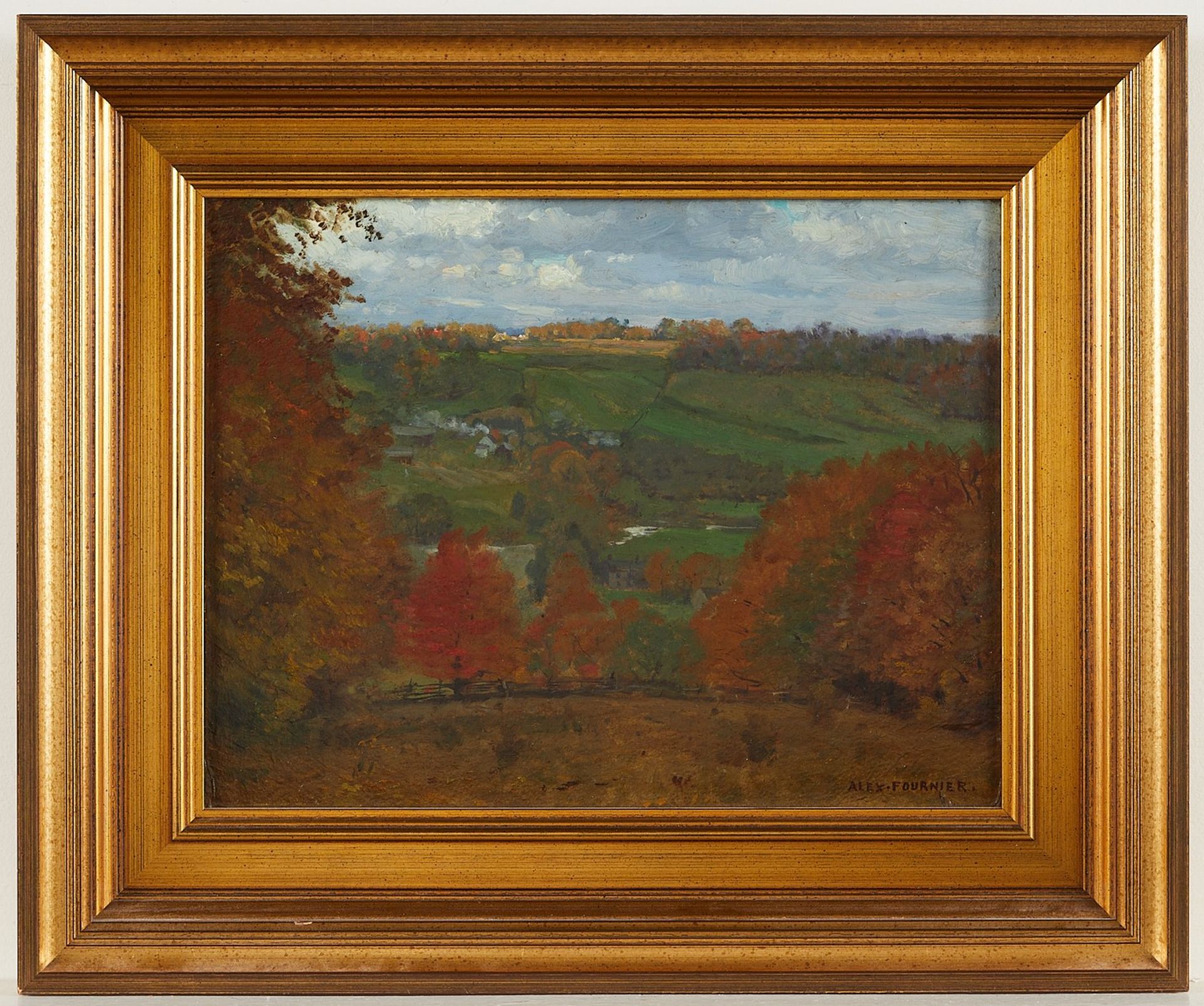 Alexis Fournier "Autumn in the Valley" Painting - Bild 2 aus 8