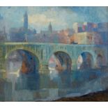 Knute Heldner "Third Ave. Bridge #2" Painting 1914