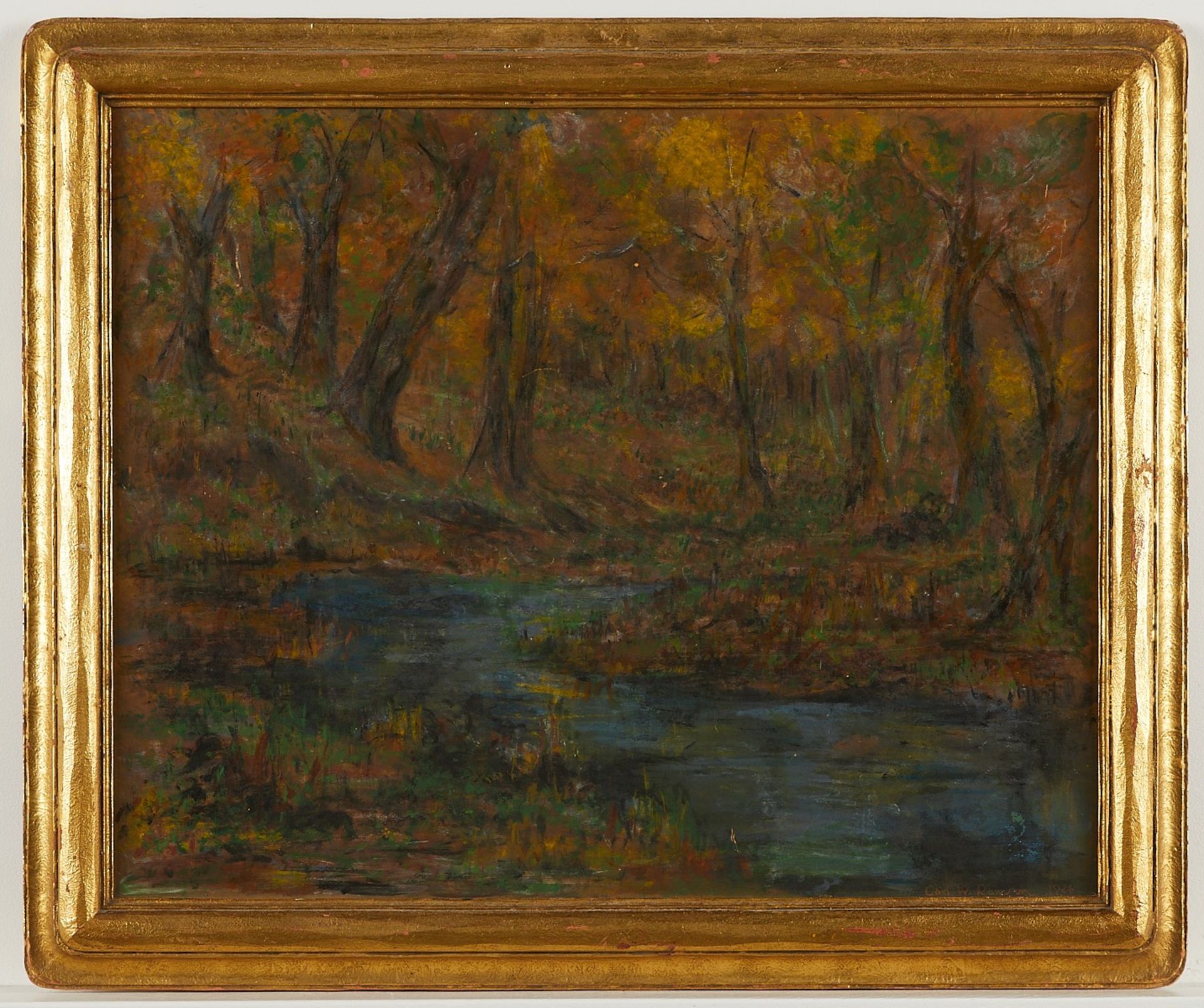 Carl Rawson Landscape Oil Painting 1926 - Image 3 of 5