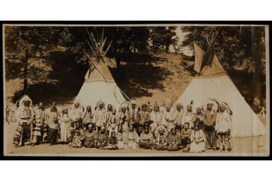 Native American Chiefs Photo Minnehaha Park 1928 - Bild 3 aus 6