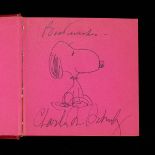 Collection of Charles Schulz Books w/ Sketch