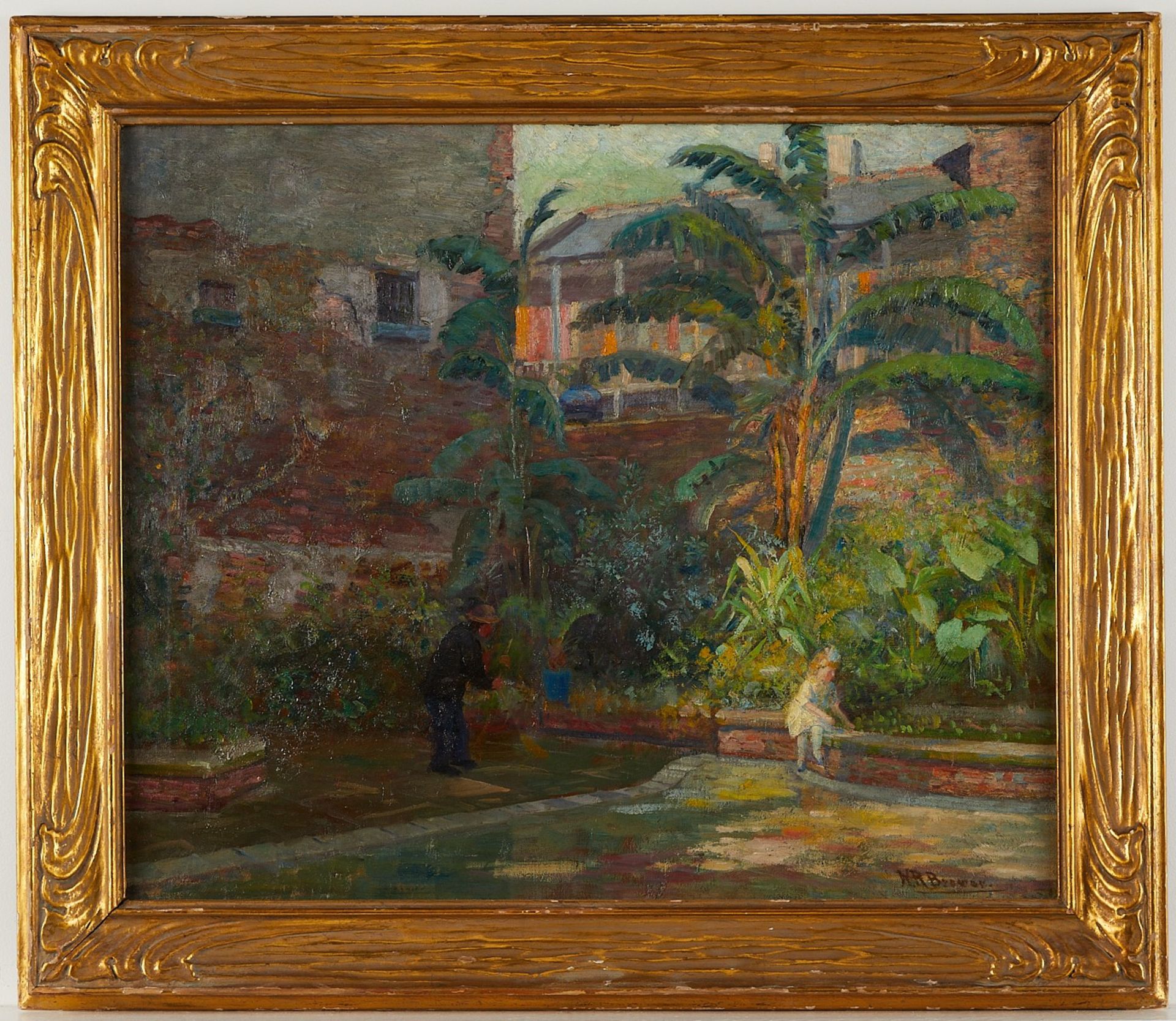 Nicholas Brewer Garden Oil on Canvas