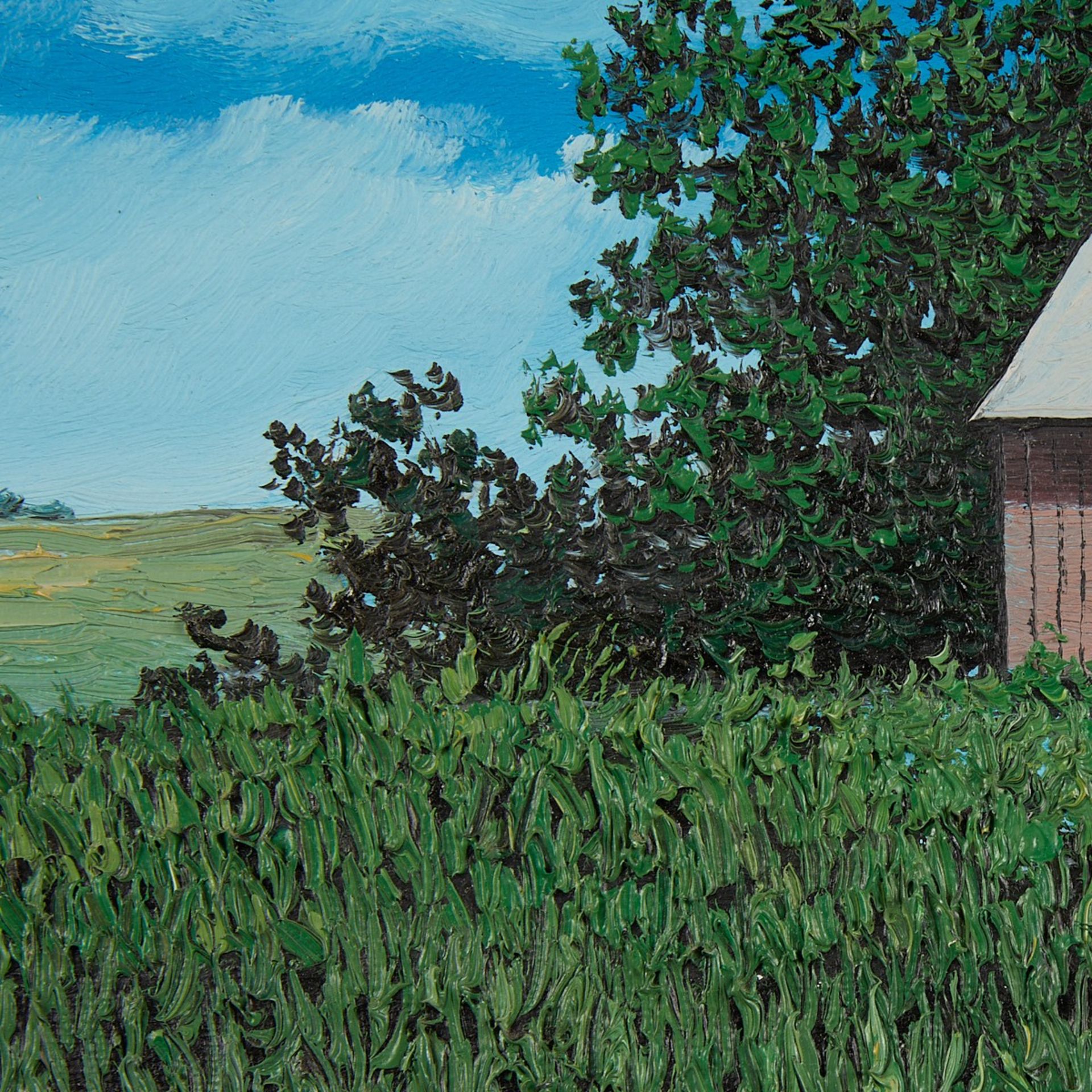 Ron Selbitschka Red Barn Landscape - Image 2 of 7