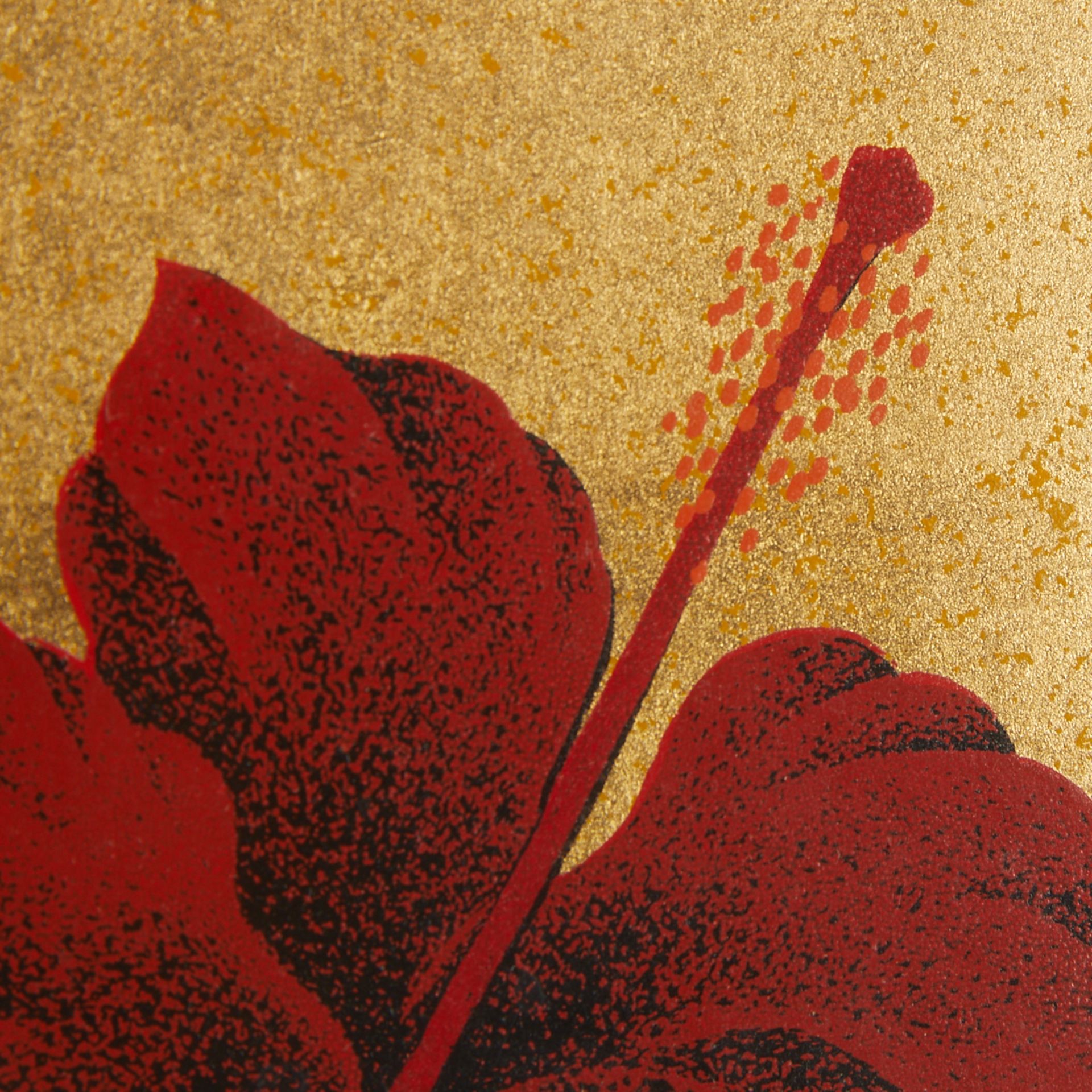Hajime Namiki "Hibiscus" Woodblock Print - Bild 5 aus 7