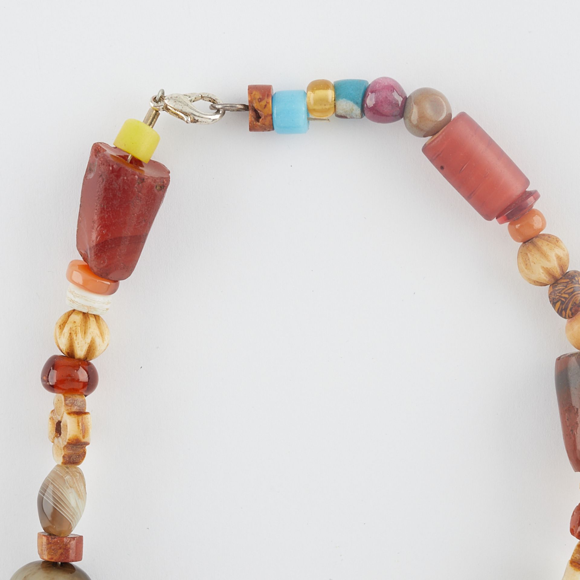 Chinese Chalcedony Belt Hook Necklace - Image 3 of 8