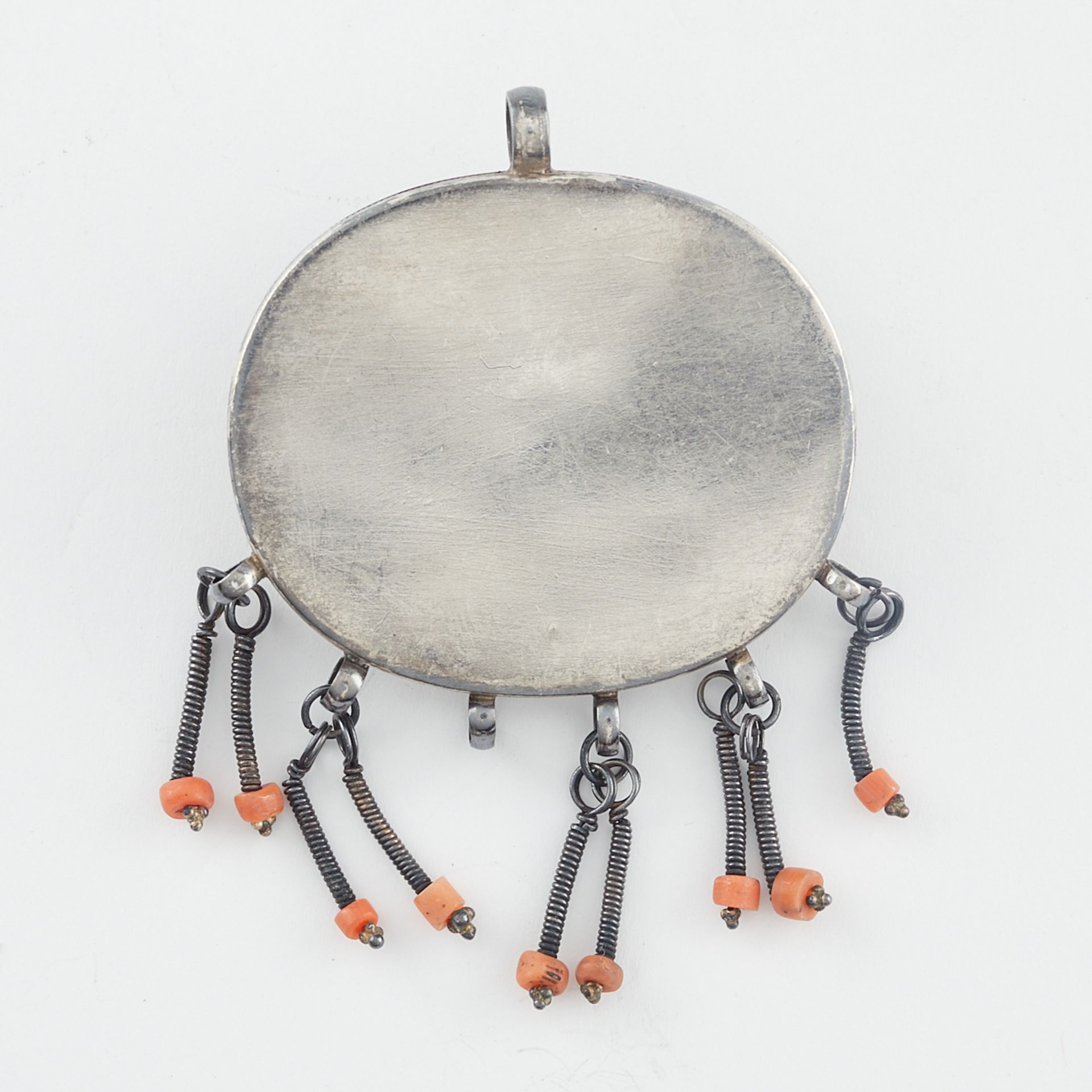 Silver Pendant w/ Carnelian Beads - Image 3 of 3
