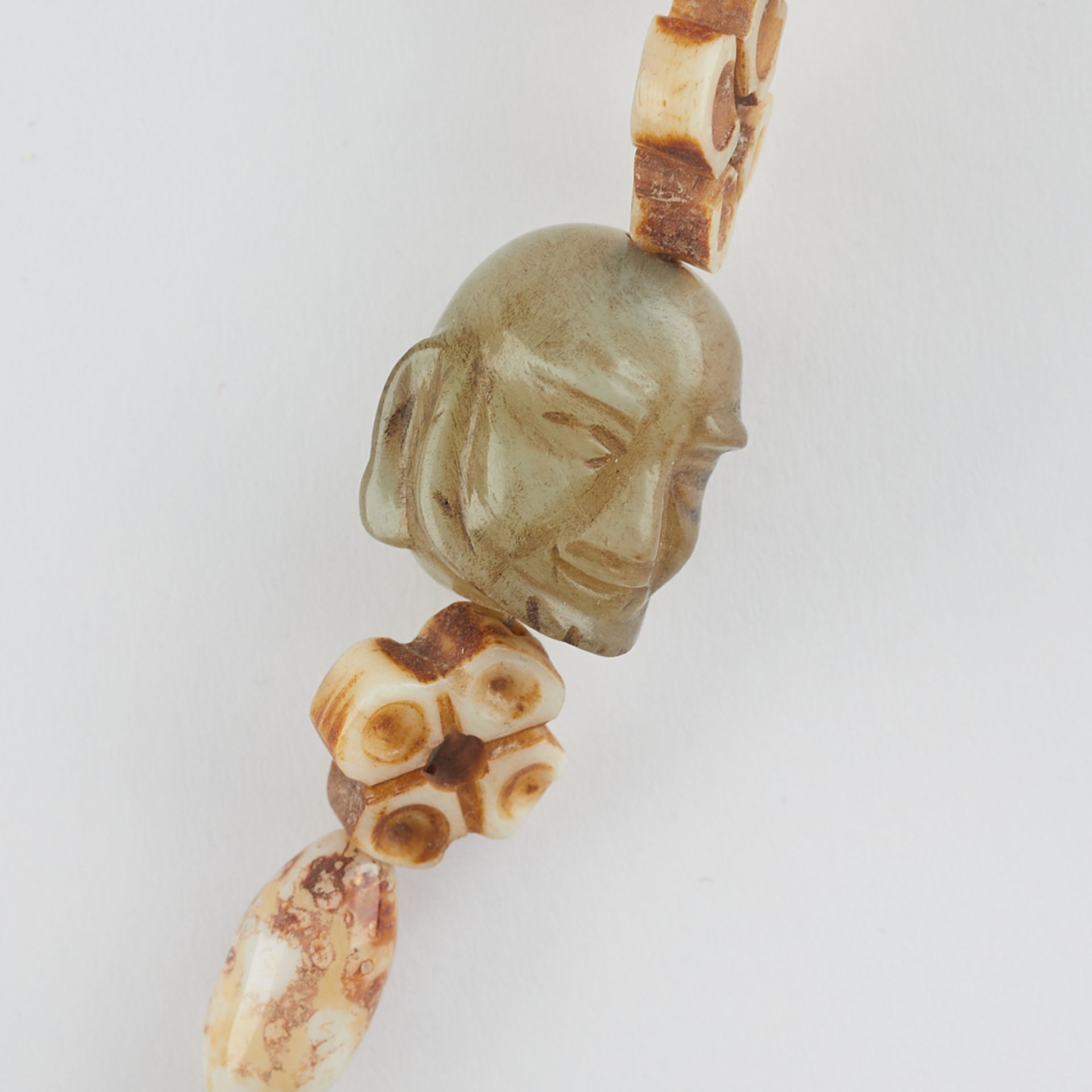 Chinese Chalcedony Belt Hook Necklace - Image 5 of 8