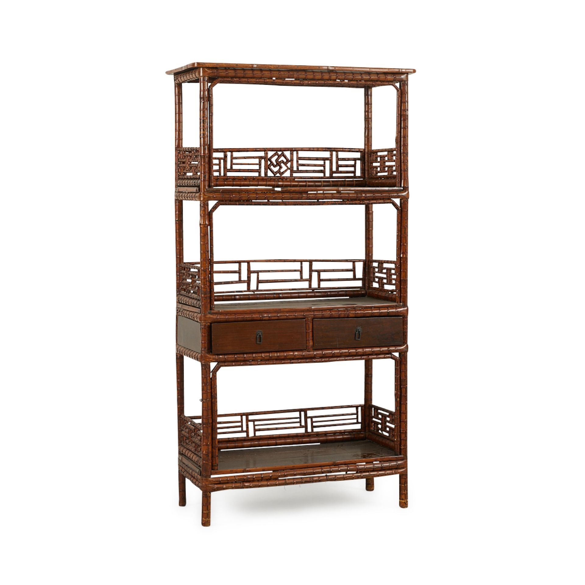 Chinese Spotted Bamboo Shelf