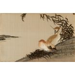 Japanese Silk Embroidery with Birds