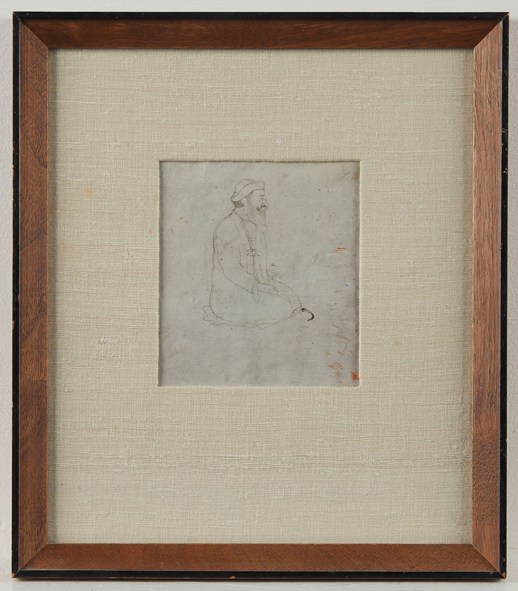 18th/19th c. Indian Portrait Drawing - Image 2 of 4