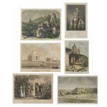 Group of 6 Etchings of India