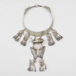 Hmong Silver Butterfly & Fish Necklace