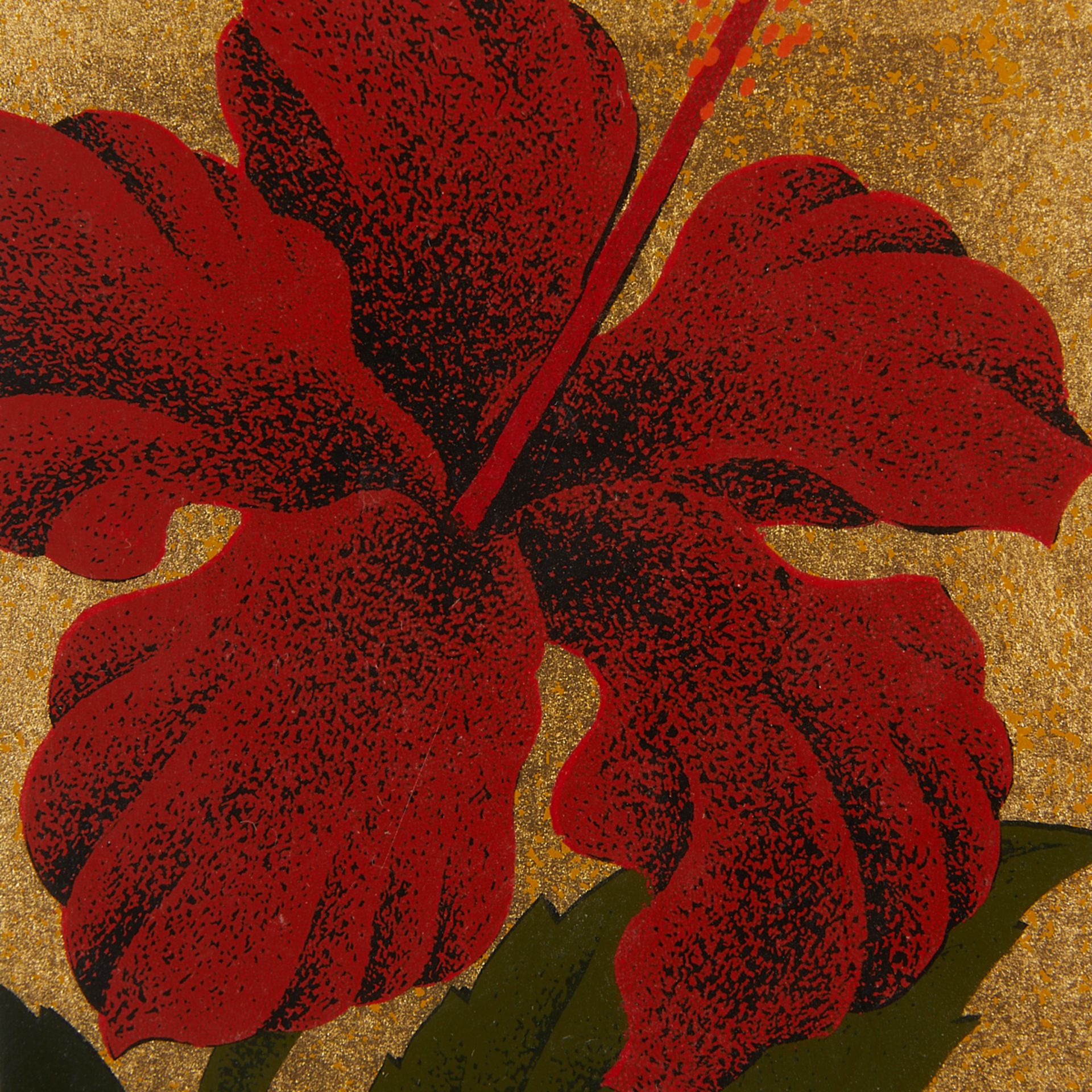 Hajime Namiki "Hibiscus" Woodblock Print - Bild 4 aus 7