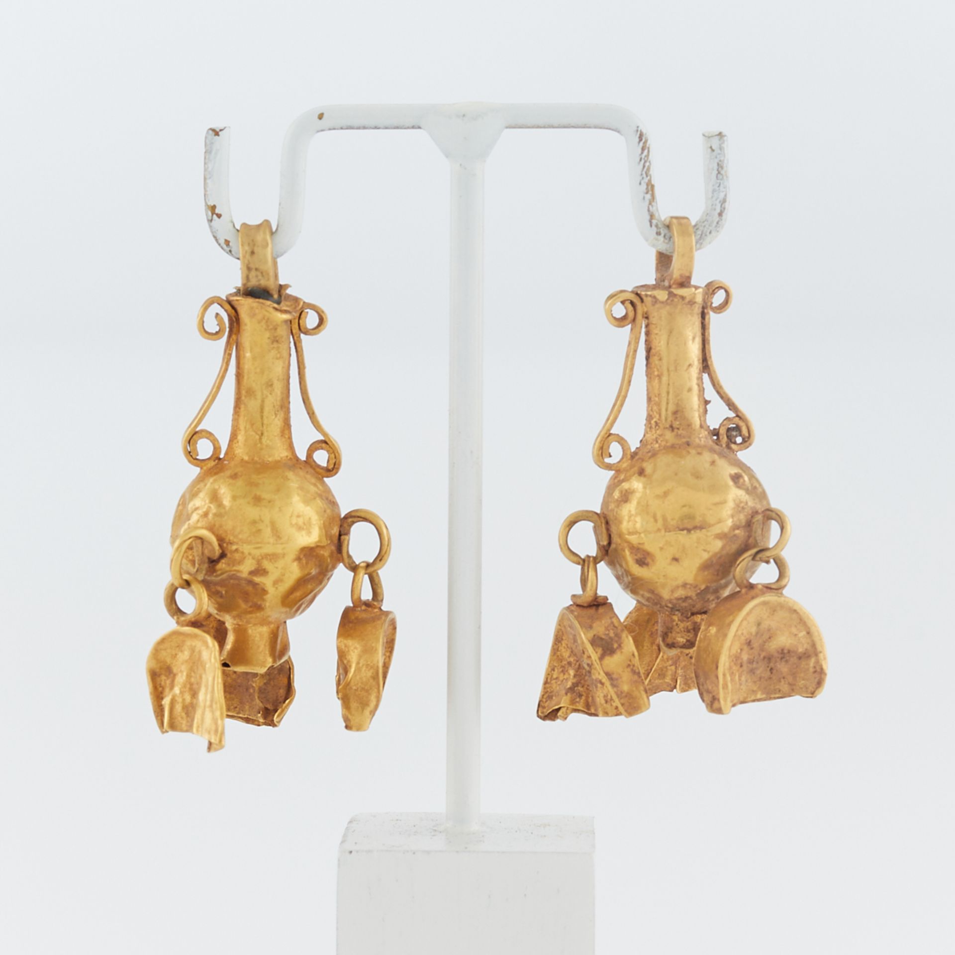 Ancient Parthian Gold Earrings - Image 3 of 5