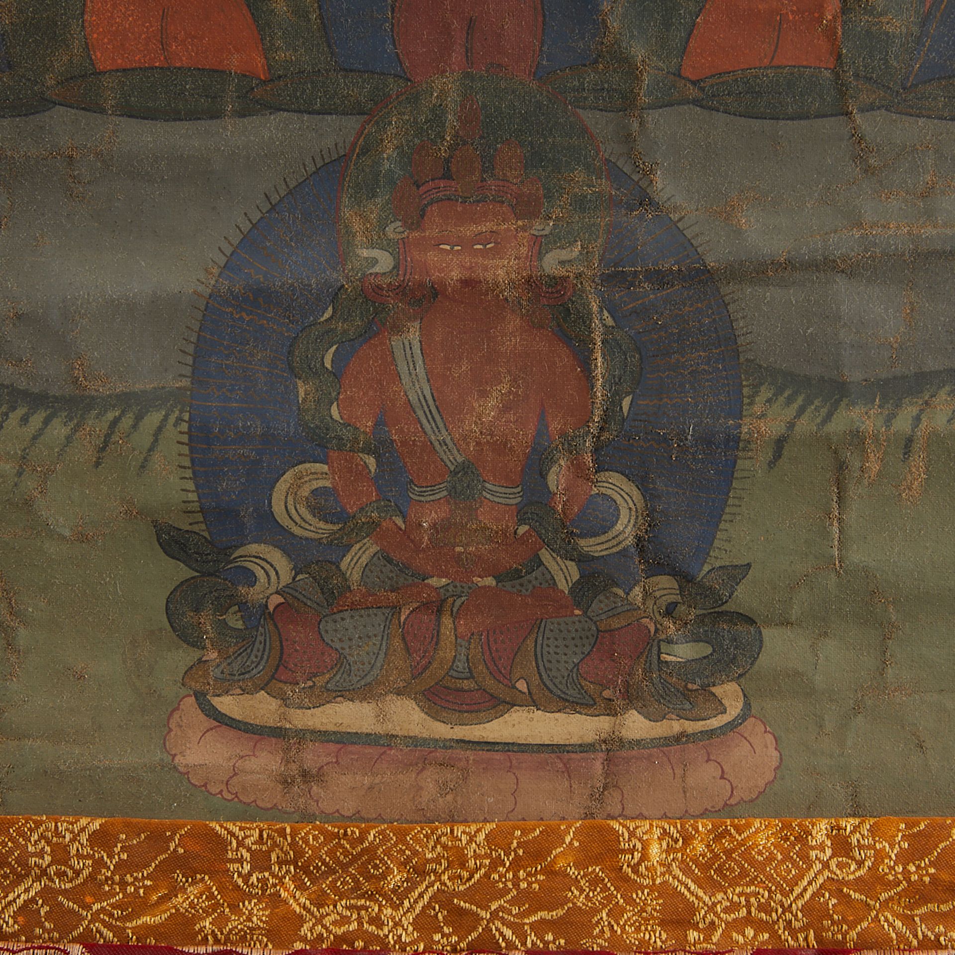 Tibetan Thangka Manjushri - Image 7 of 8