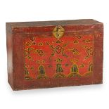 Tibetan Trunk with Chinese Symbols