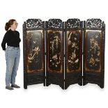 Japanese Room Screen w/ Mother-of-Pearl & Bone