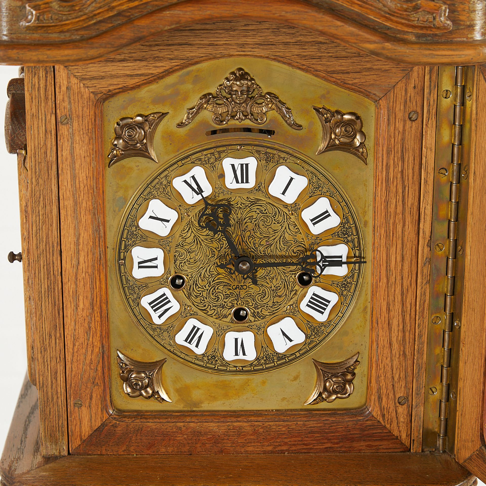 Oak Gazo Santa Clara Grandmother Case Clock - Bild 3 aus 16