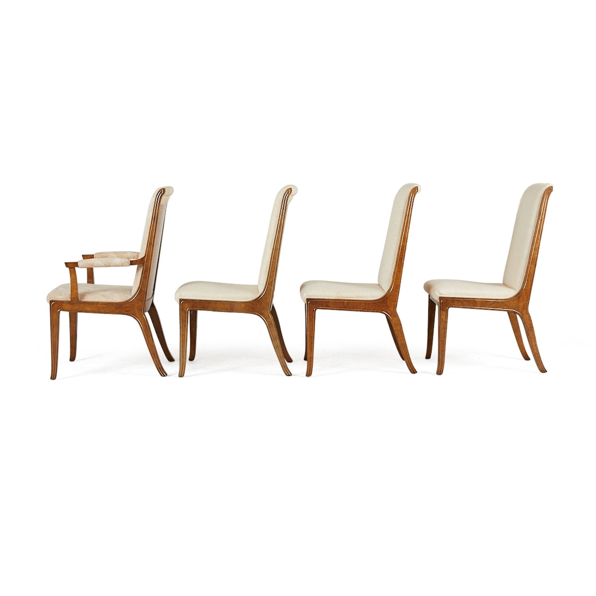 Set 8 Bernhard Rohne MasterCraft Burled Chairs - Bild 15 aus 24