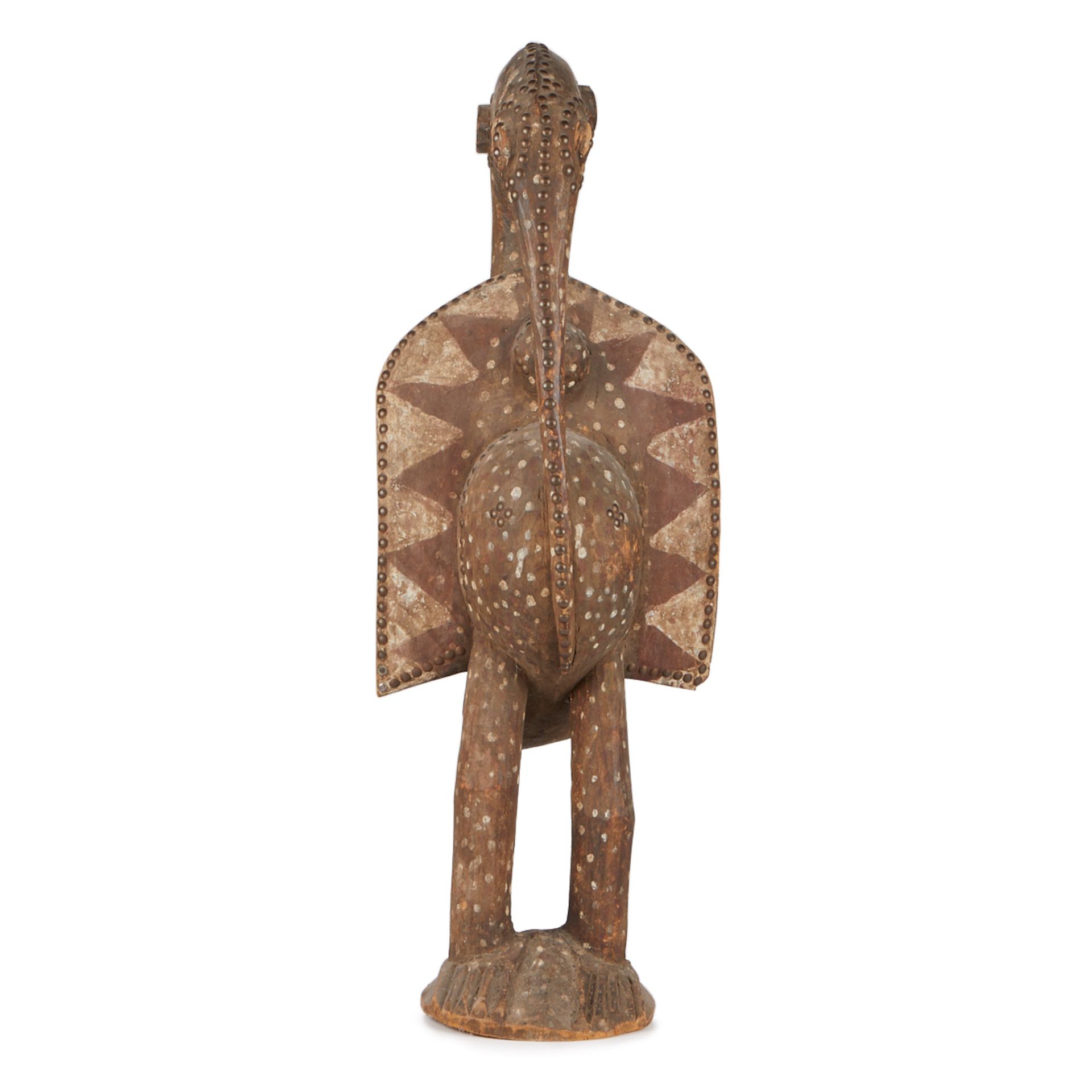 African Senufo Ivory Coast Carved Wood Hornbill - Bild 2 aus 14