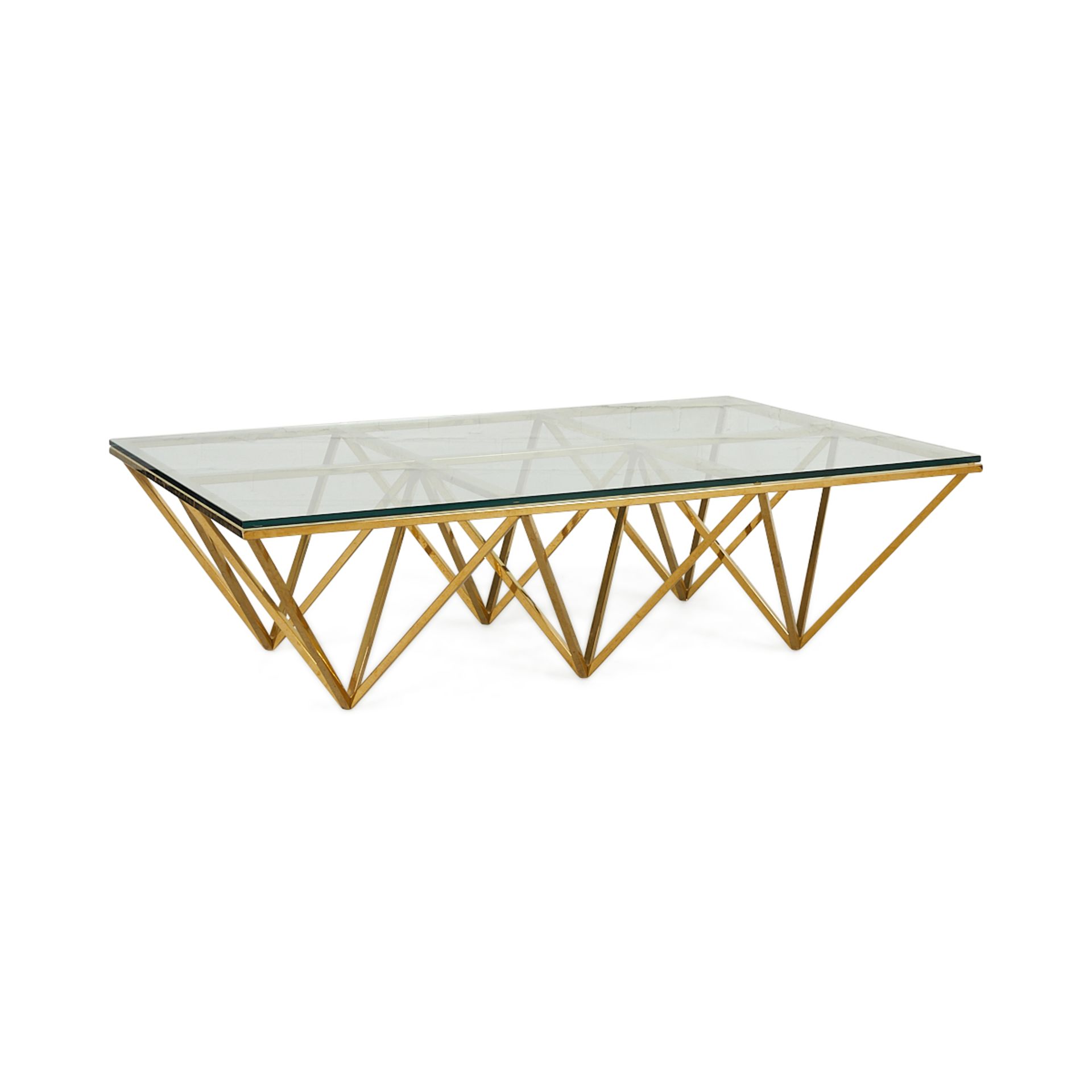 Paolo Piva Alanda Brass Coffee Table