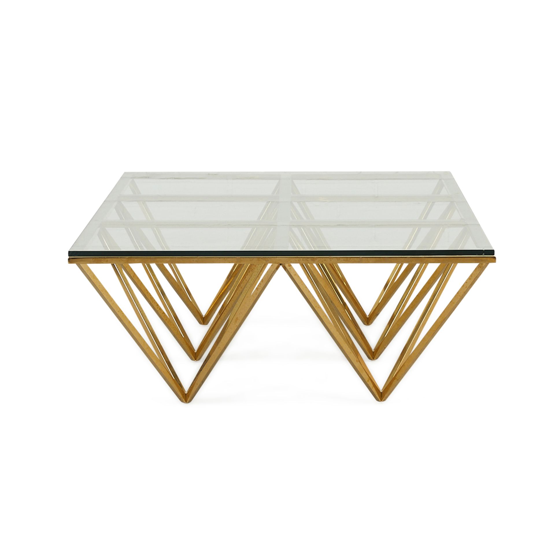 Paolo Piva Alanda Brass Coffee Table - Bild 4 aus 10