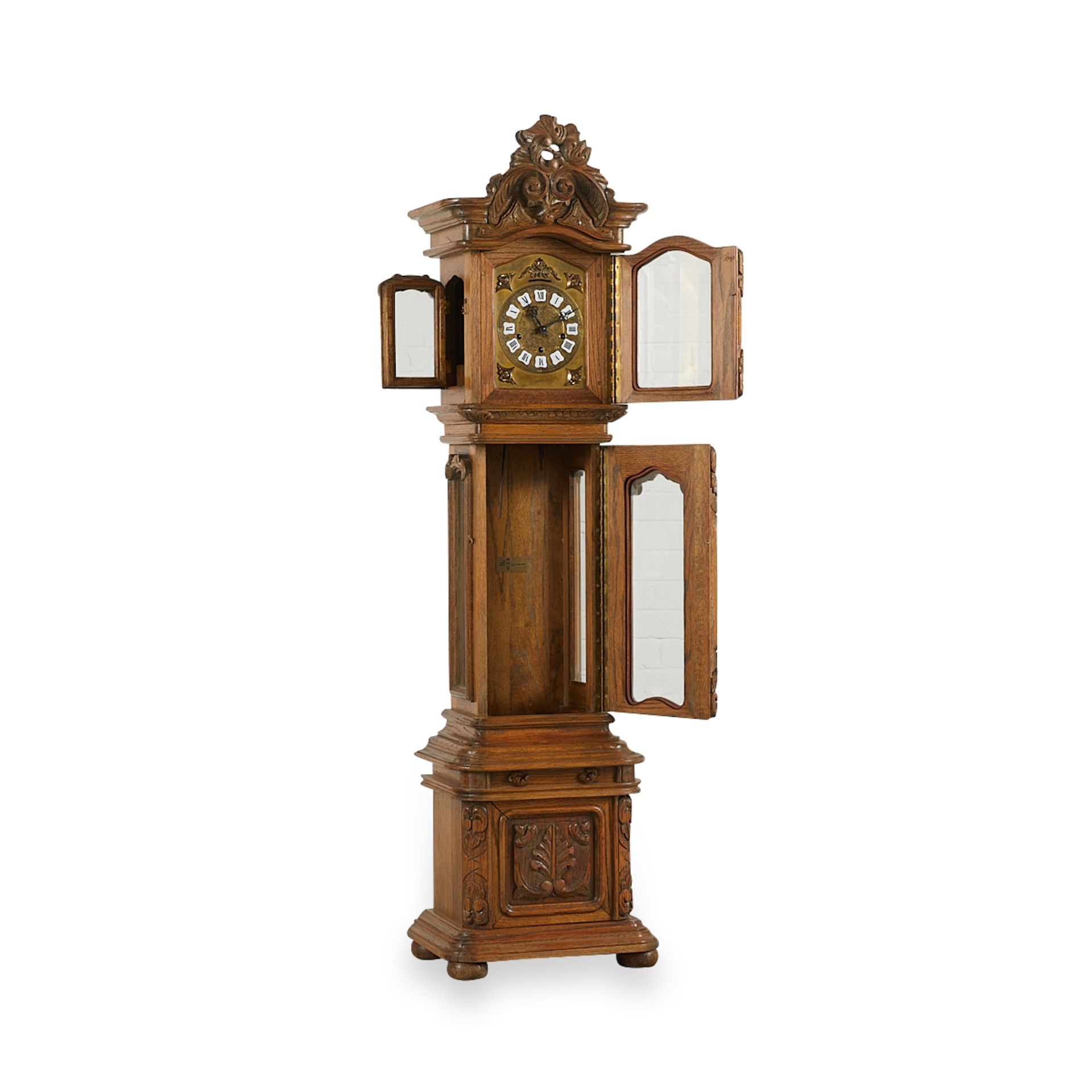 Oak Gazo Santa Clara Grandmother Case Clock - Bild 4 aus 16