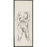 Paul Cadmus Female Nude Ink & Graphite on Paper