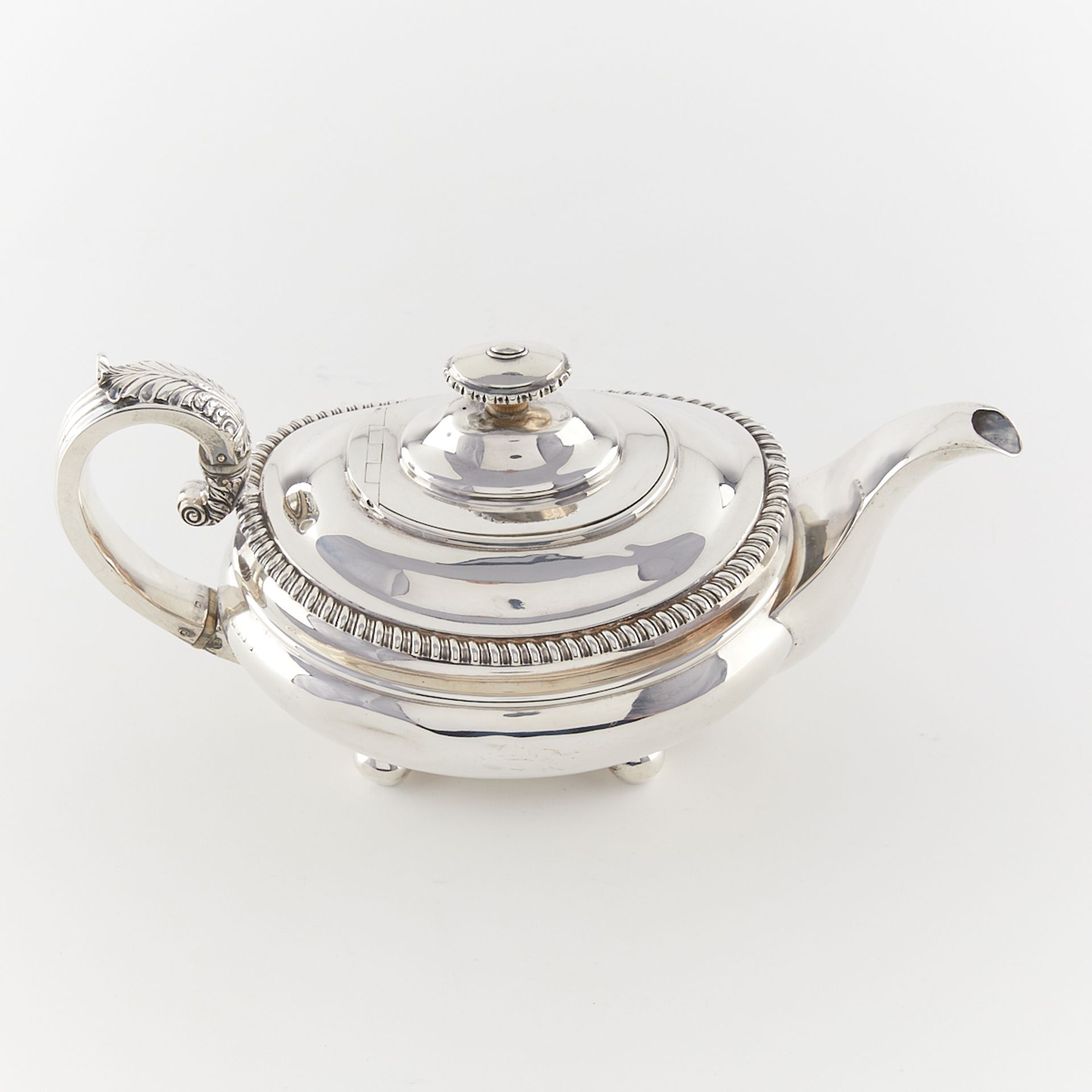 English Sterling Silver Teapot - Bild 9 aus 14